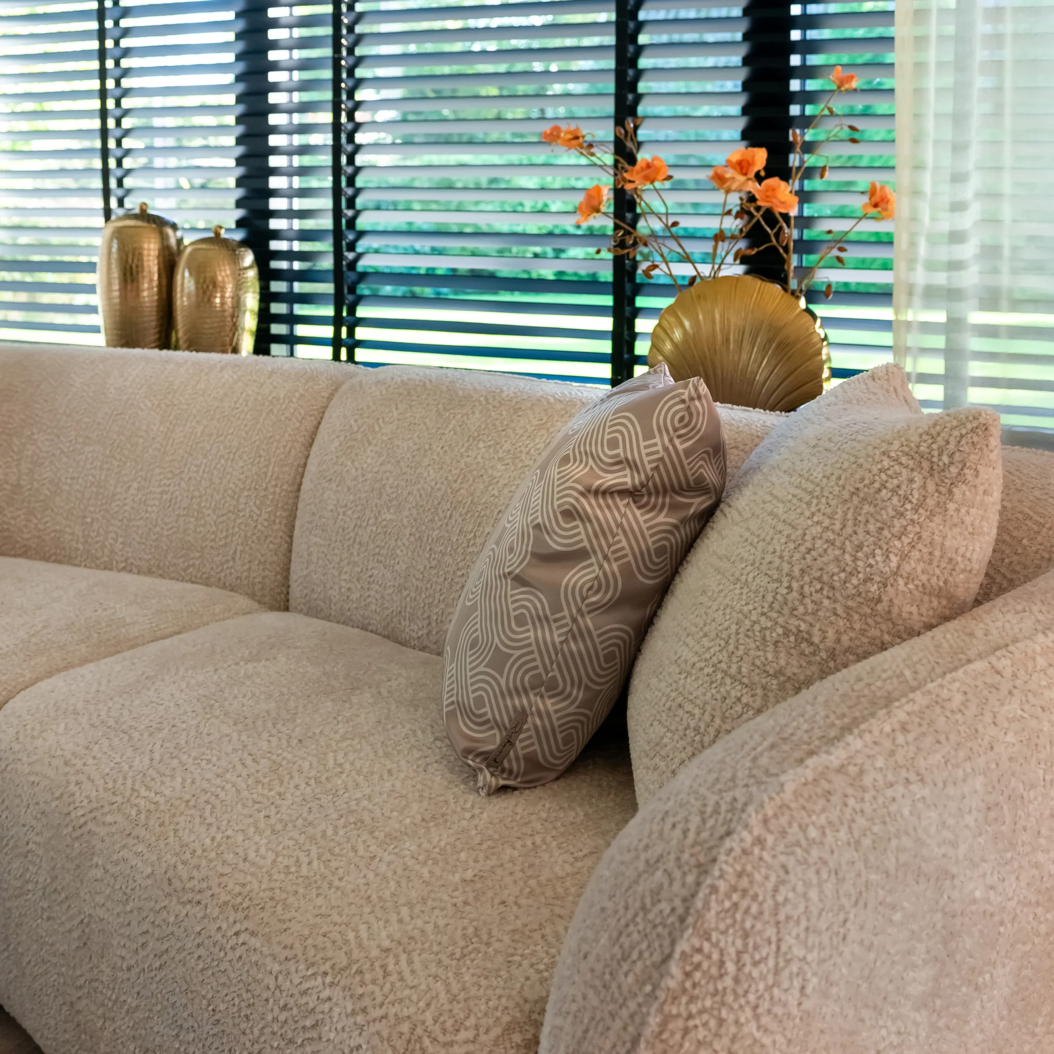 Bank Armand Natural Blockweave - Afbeelding 6