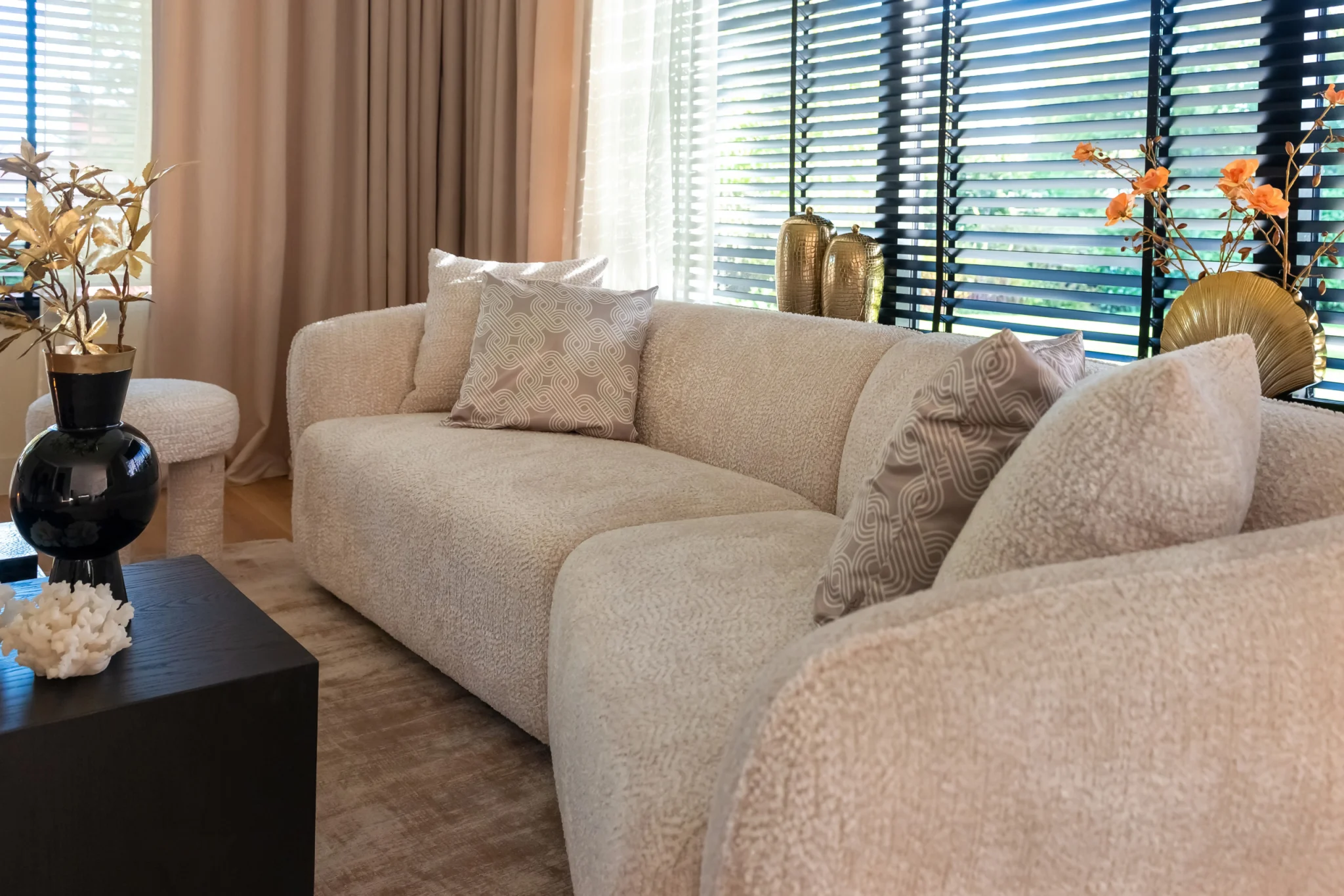 Bank Armand Natural Blockweave - Afbeelding 12