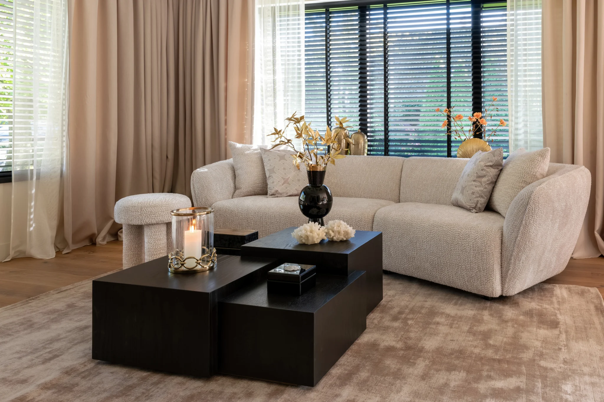 Bank Armand Natural Blockweave - Afbeelding 11