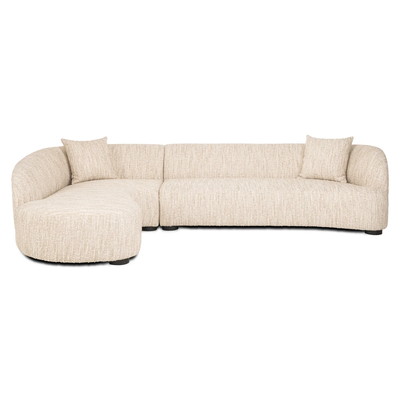Bank Pandora Beige Angora Lounge Left - Afbeelding 3