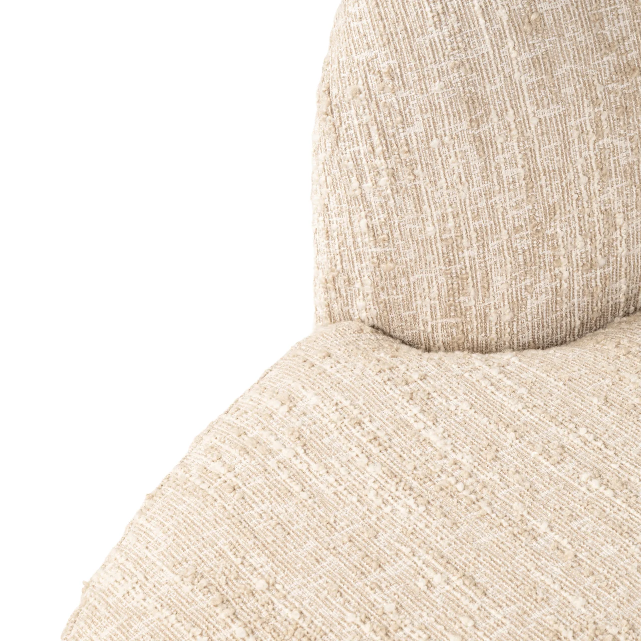 Bank Pandora Beige Angora Lounge Left - Afbeelding 8
