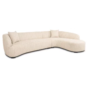 Bank Pandora Beige Angora Lounge Right