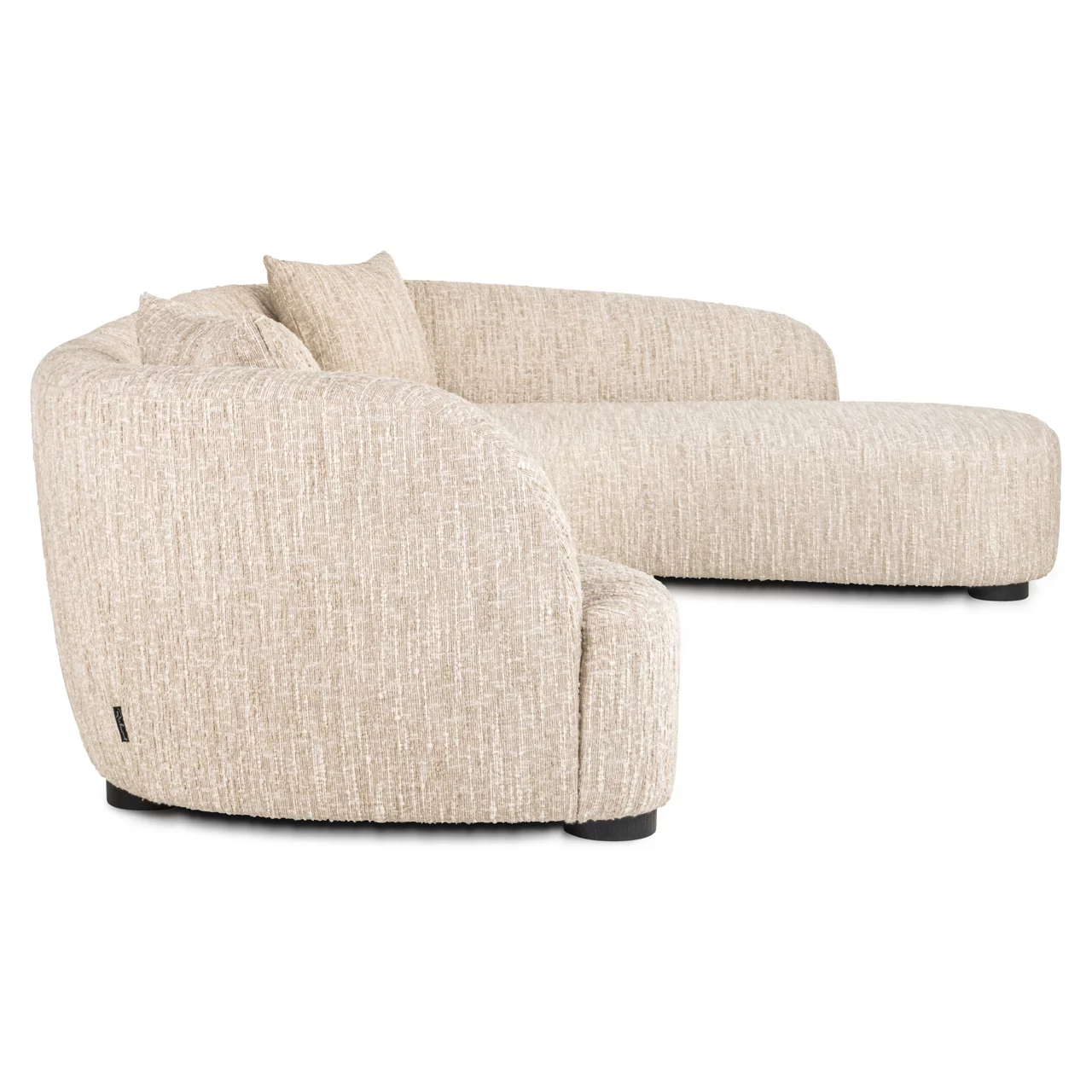 Bank Pandora Beige Angora Lounge Right - Afbeelding 4