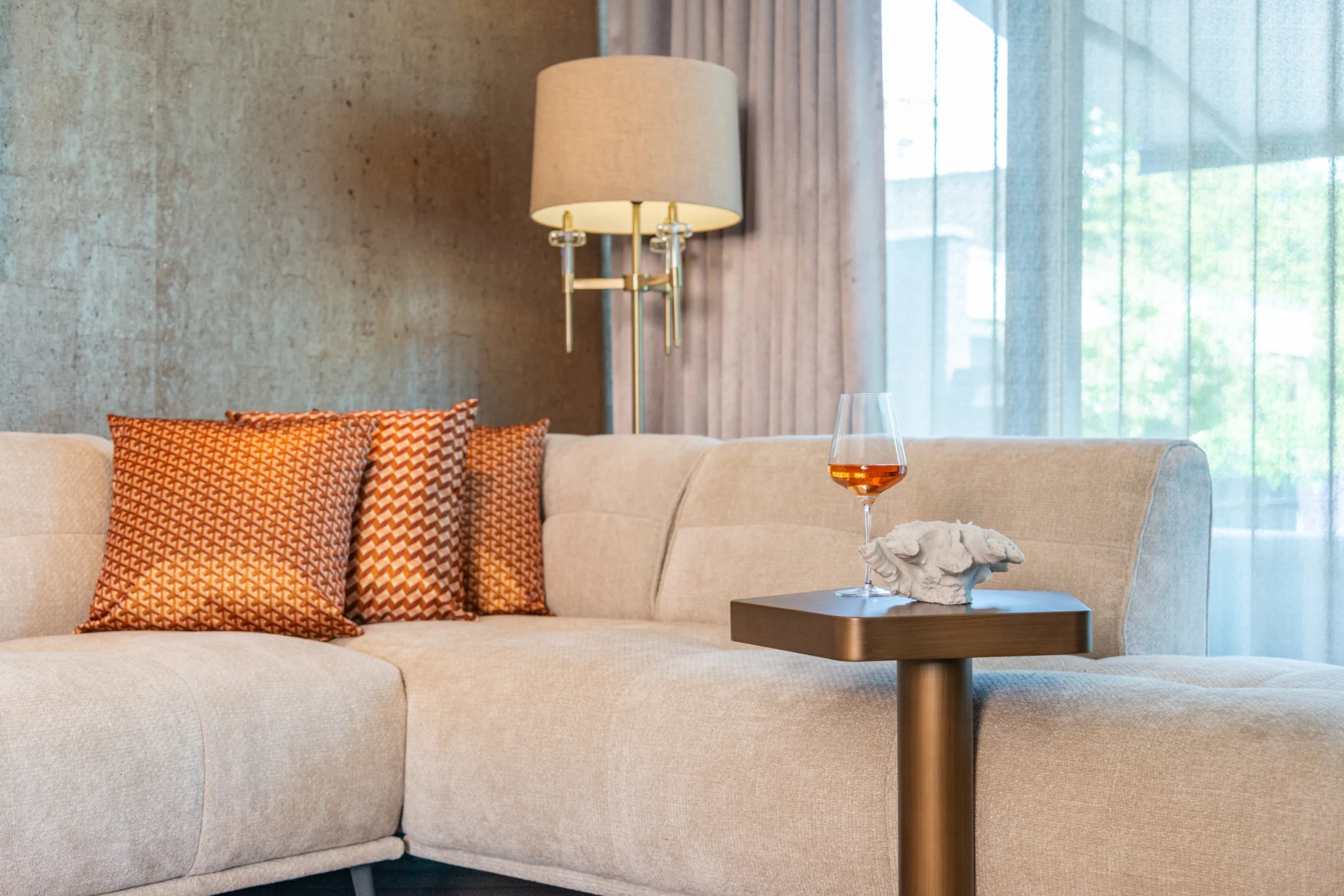 Vloerlamp Josie Brushed Gold - Afbeelding 6