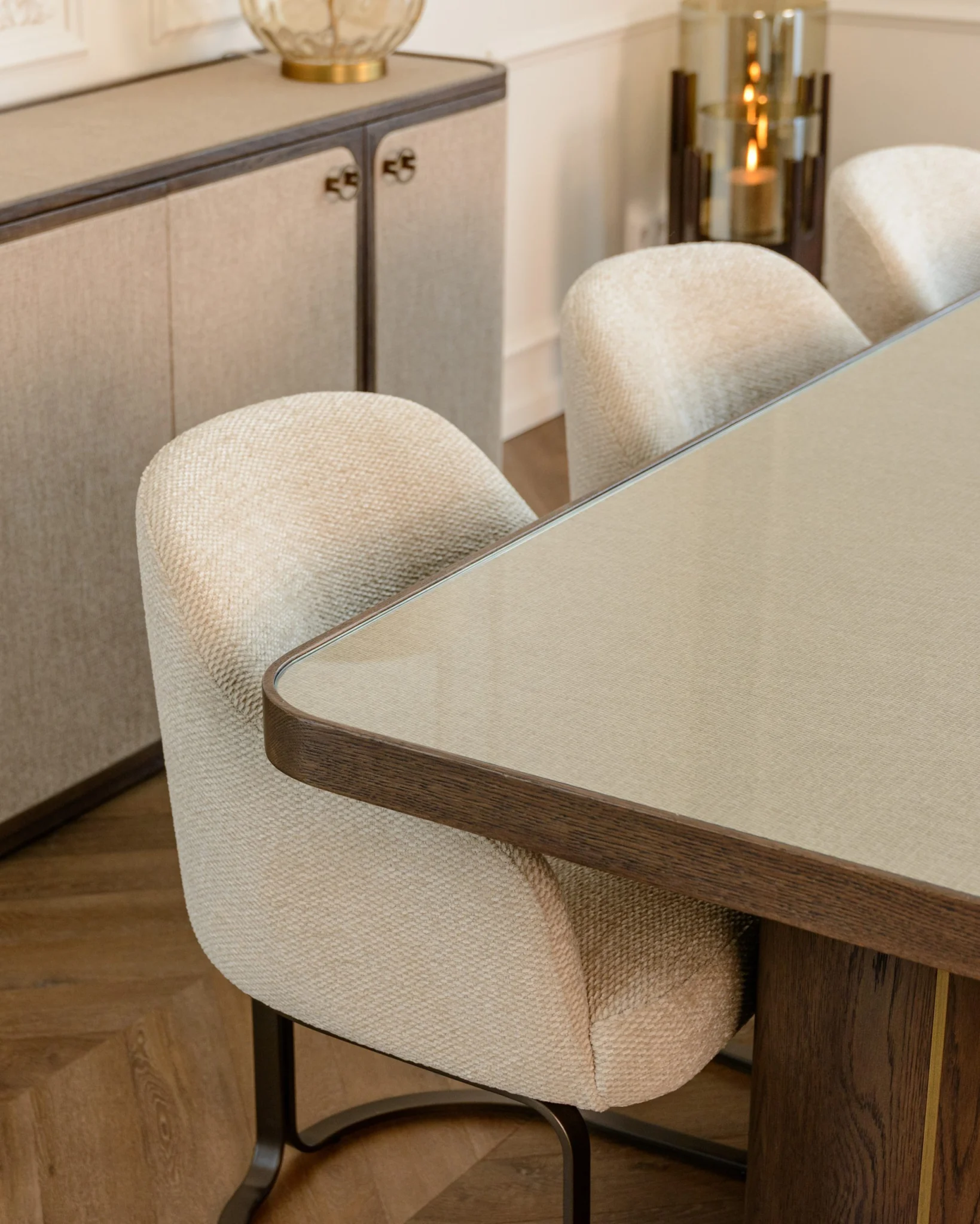 Eettafel Willox Beige 235 Including Glass - Afbeelding 9