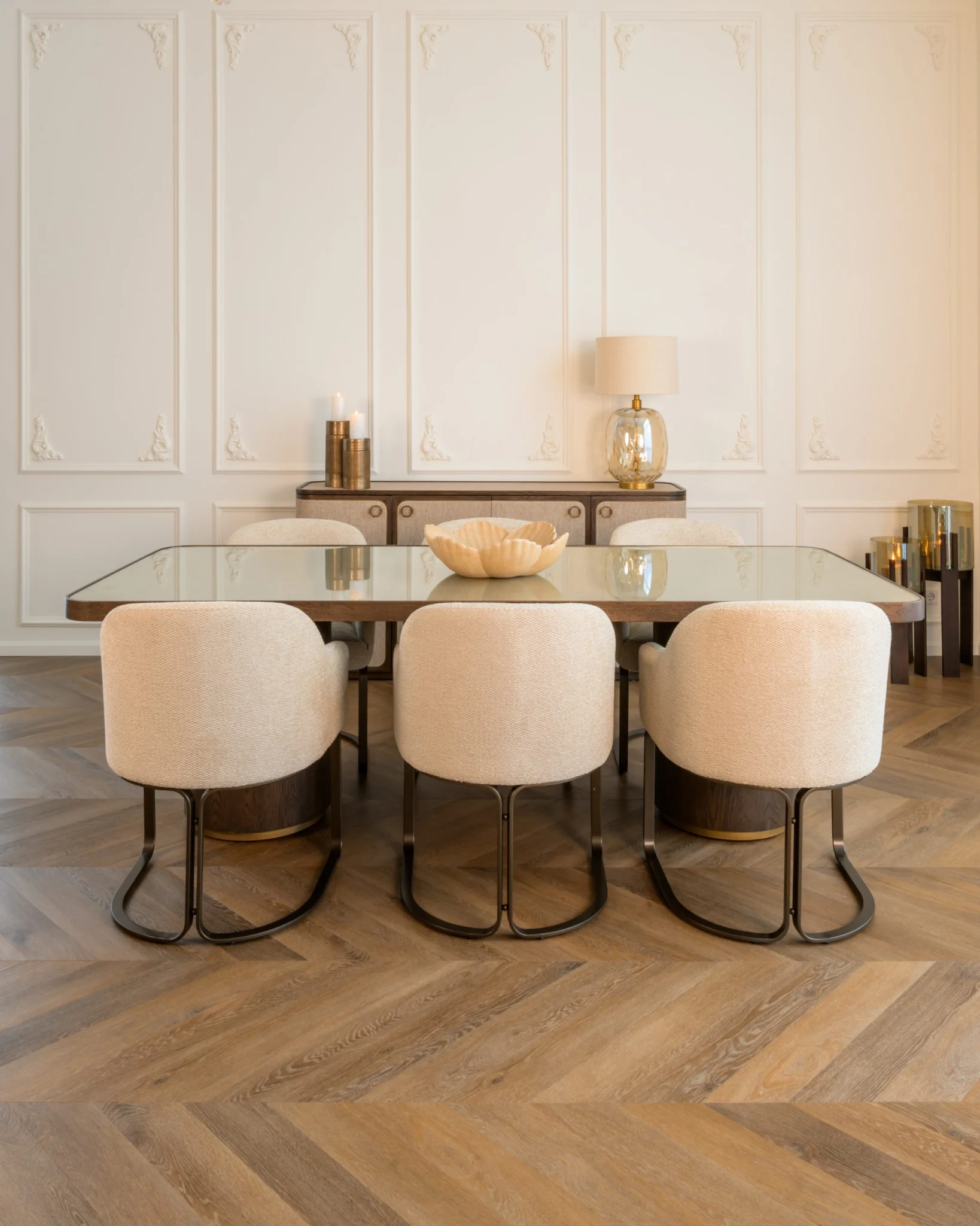 Windlicht Reese Walnut Large - Afbeelding 5