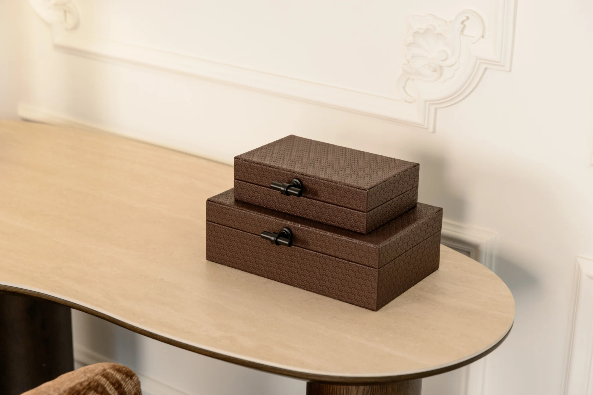 Opbergdoos Billie Dark Brown Large - Afbeelding 8