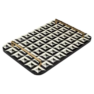 Dienblad Birte Black/White