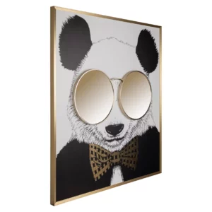 Alternative view of Wall Art Panda Black/Gold