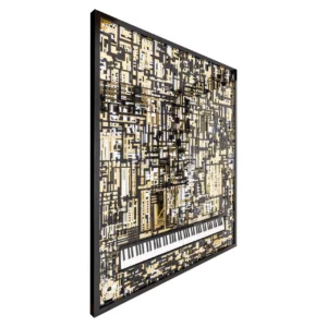 Alternative view of Wall Art Wibi Black/Gold