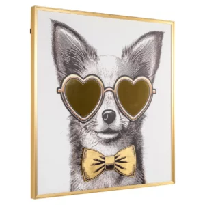 Alternative view of Wall Art Bodhy Black/Gold