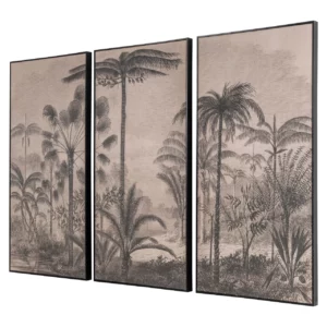 Alternative view of Wall Art Rhapsody Brown (Set Of 3)