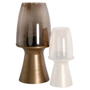 Alternative view of Windlicht Danea Brushed Gold Large