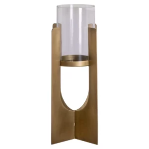 Alternative view of Windlicht Dalou Gold Small