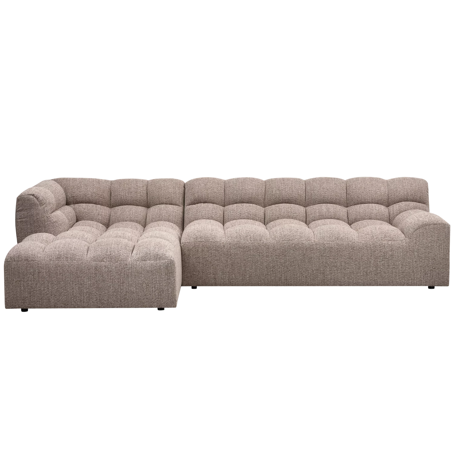 Loungebank Allure Geweven Stof, Kleur Bruin Melange - Afbeelding 4