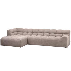 Loungebank Allure Geweven Stof, Kleur Bruin Melange