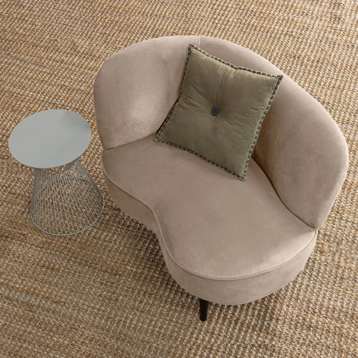 Lounge Fauteuil Sara Links, Velvet - Afbeelding 3