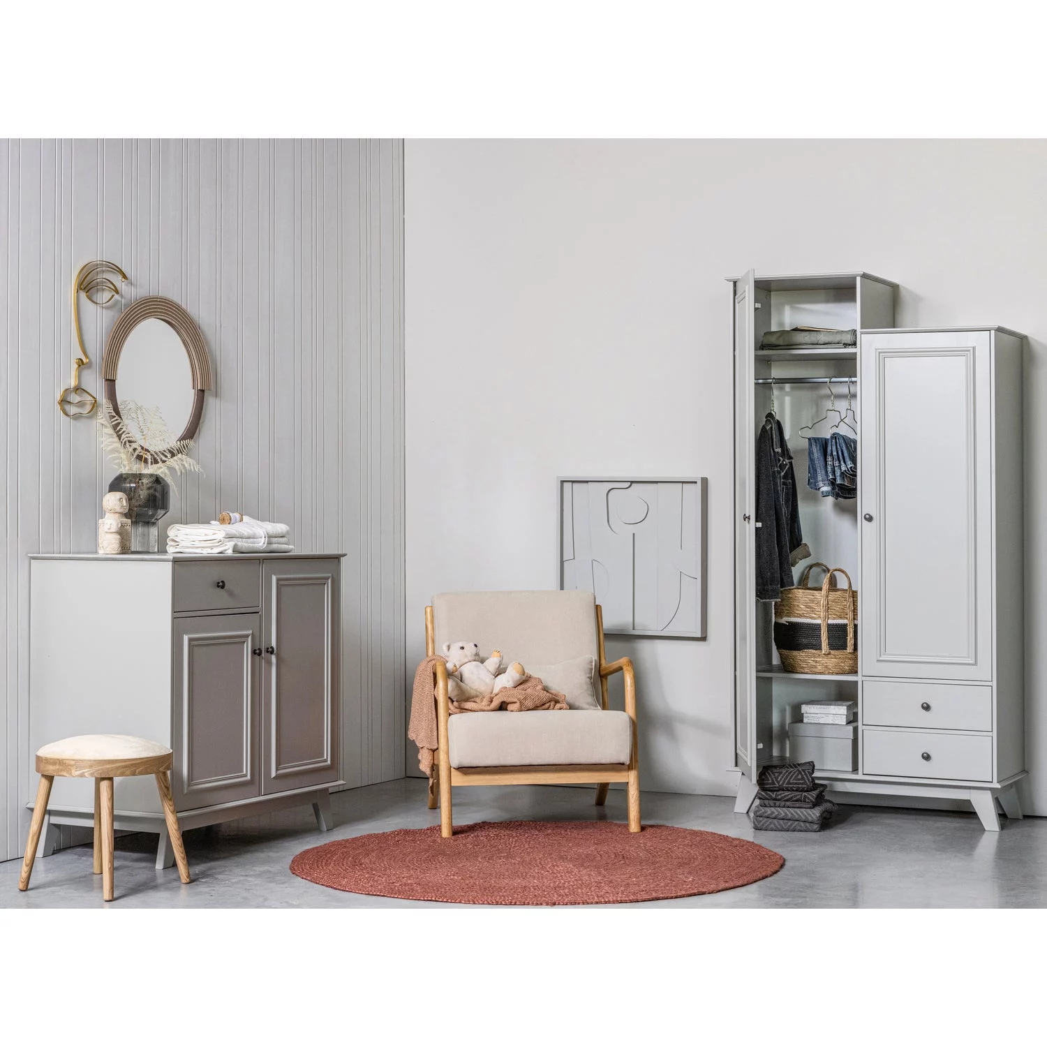 Mark Fauteuil Geweven Stof Naturel - Afbeelding 3
