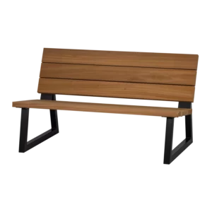 Banco Tuinbank Ayous Hout/Metaal Naturel [Fsc]