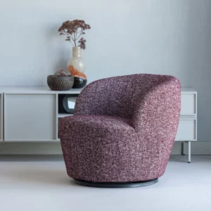 Alternative view of Draaifauteuil Serra Melange Stof