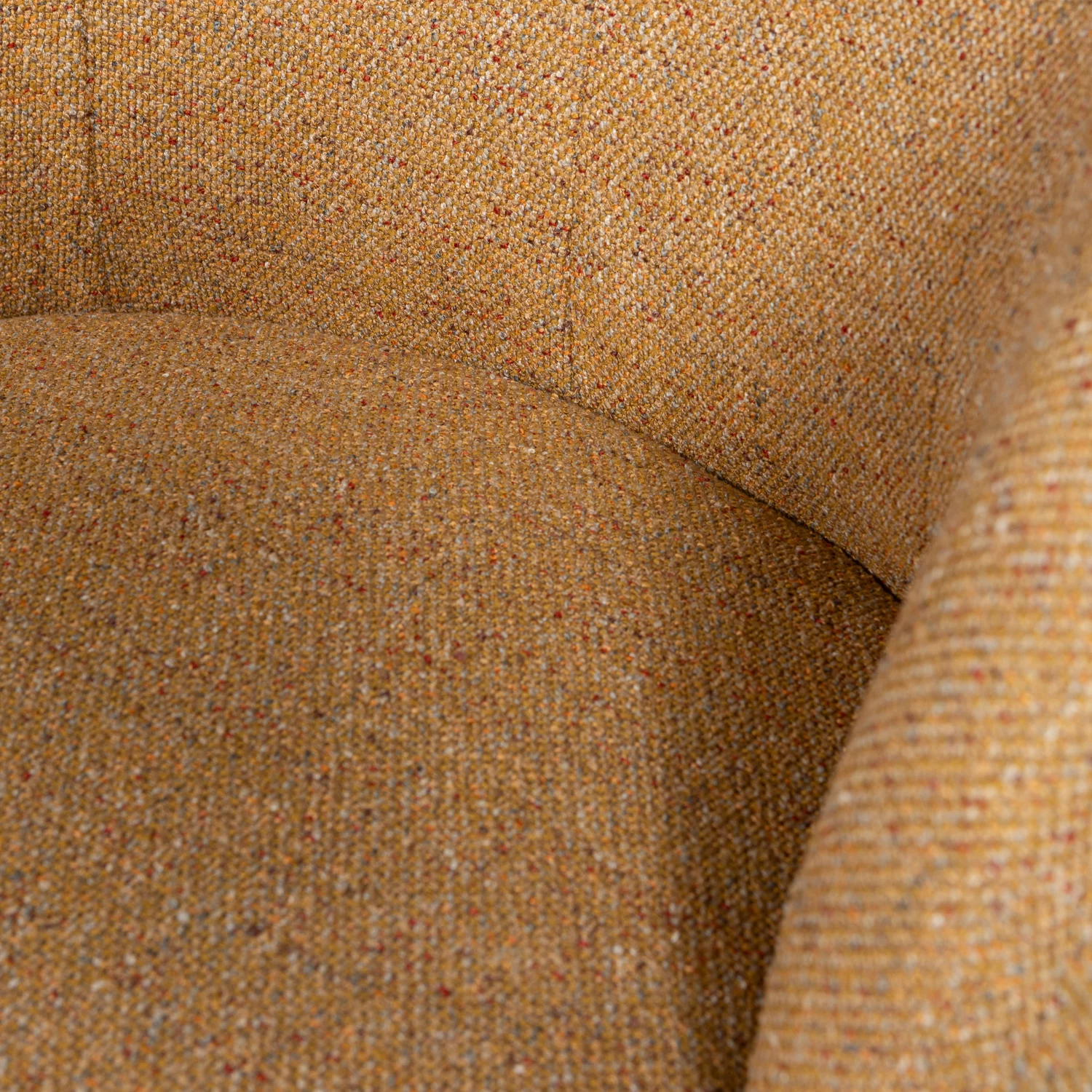 Serra Draaifauteuil Geweven Stof Curry Melange - Afbeelding 7