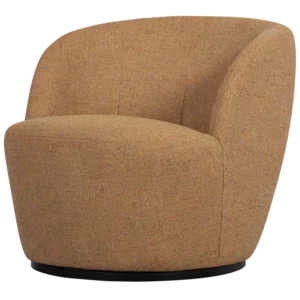 Serra Draaifauteuil Geweven Stof Curry Melange