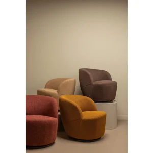 Alternative view of Serra Draaifauteuil Geweven Stof Curry Melange