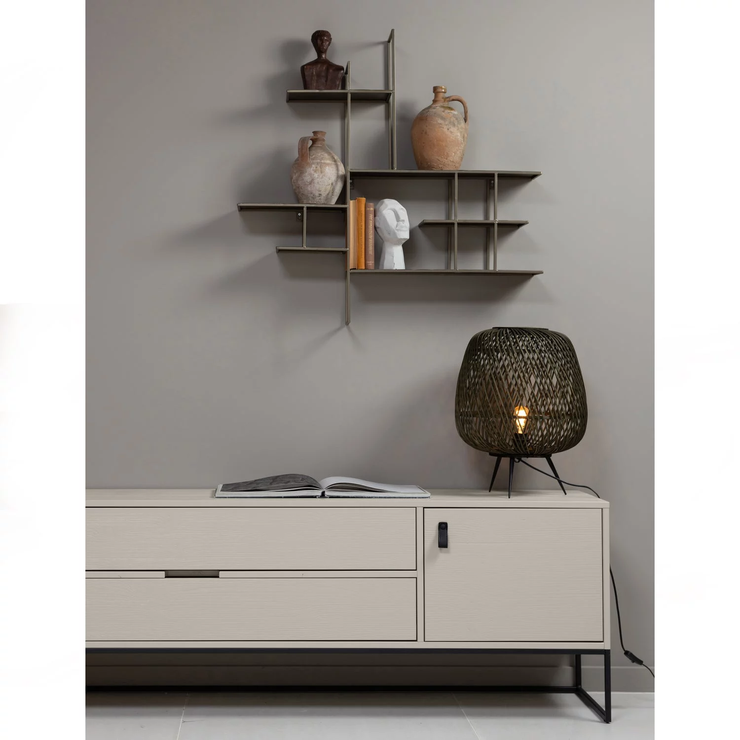 Silas Tv Meubel 180 Cm Grenen Dust [Fsc] - Afbeelding 3