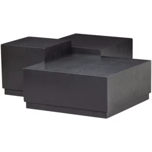 Pim Bijzettafels Hout Zwart - Set Van 3