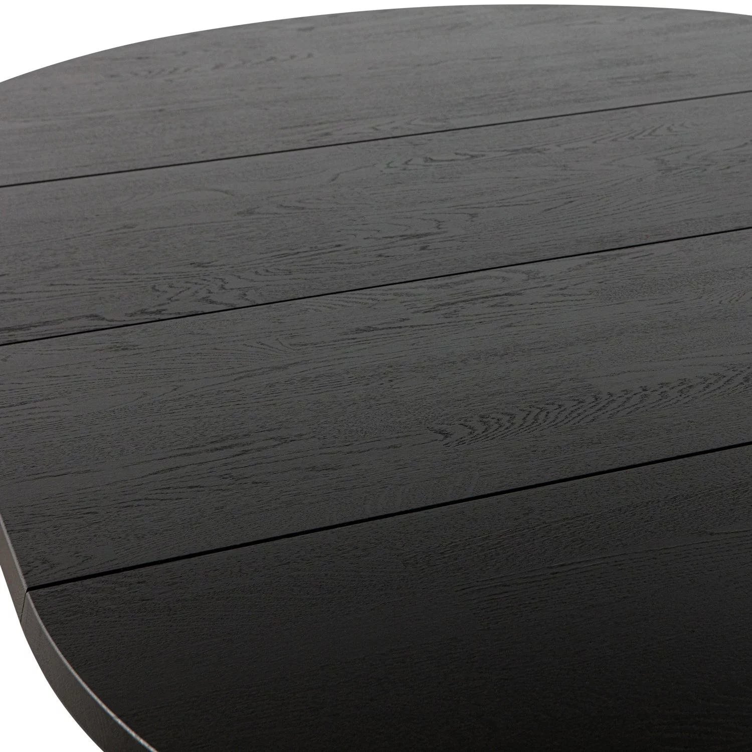 Lange Jan Uitschuifbare Eettafel Rond Eiken Blacknight [Fsc] - Afbeelding 9
