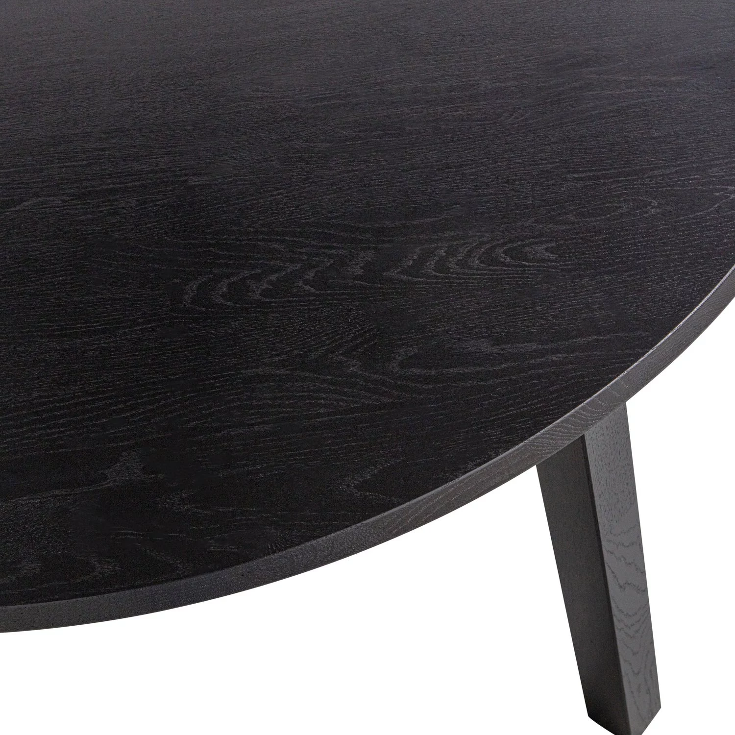 Lange Jan Uitschuifbare Eettafel Rond Eiken Blacknight [Fsc] - Afbeelding 10