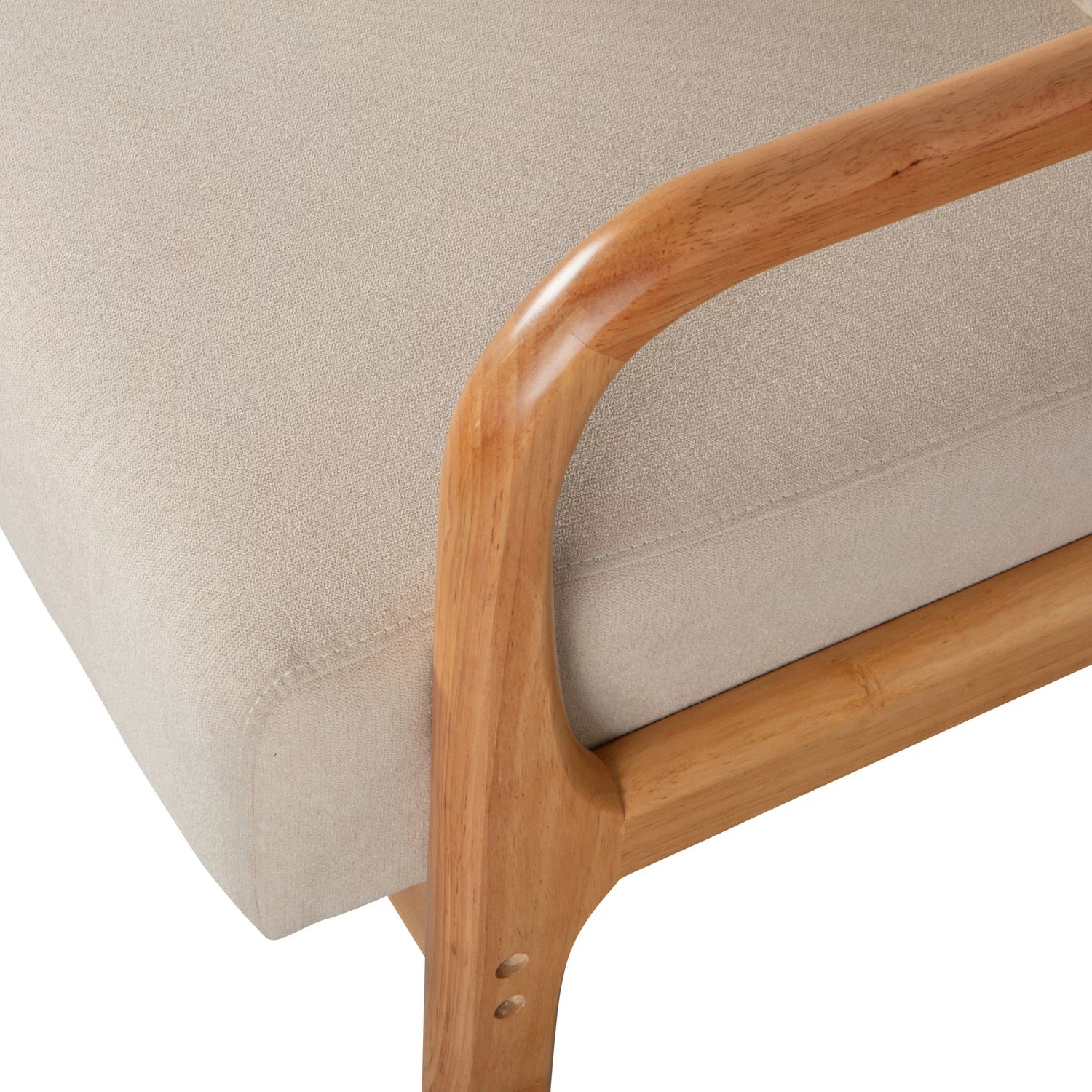 Mark Fauteuil Geweven Stof Naturel - Afbeelding 7