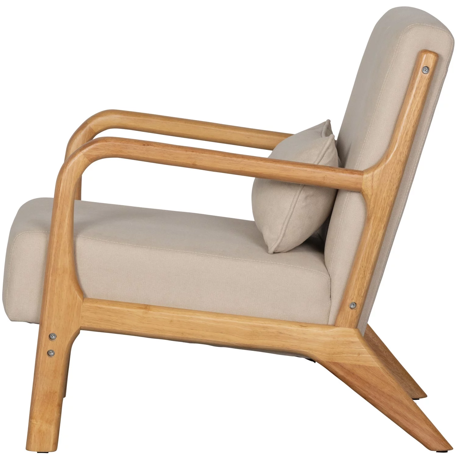 Mark Fauteuil Geweven Stof Naturel - Afbeelding 5