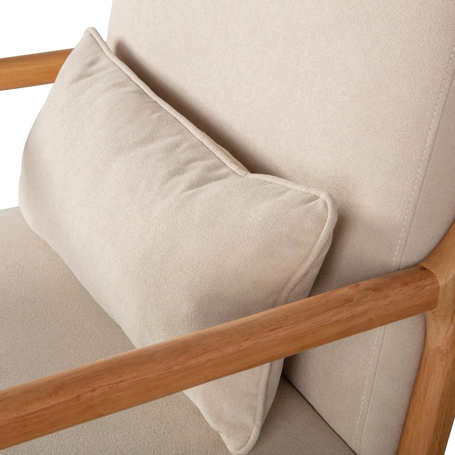 Mark Fauteuil Geweven Stof Naturel - Afbeelding 8