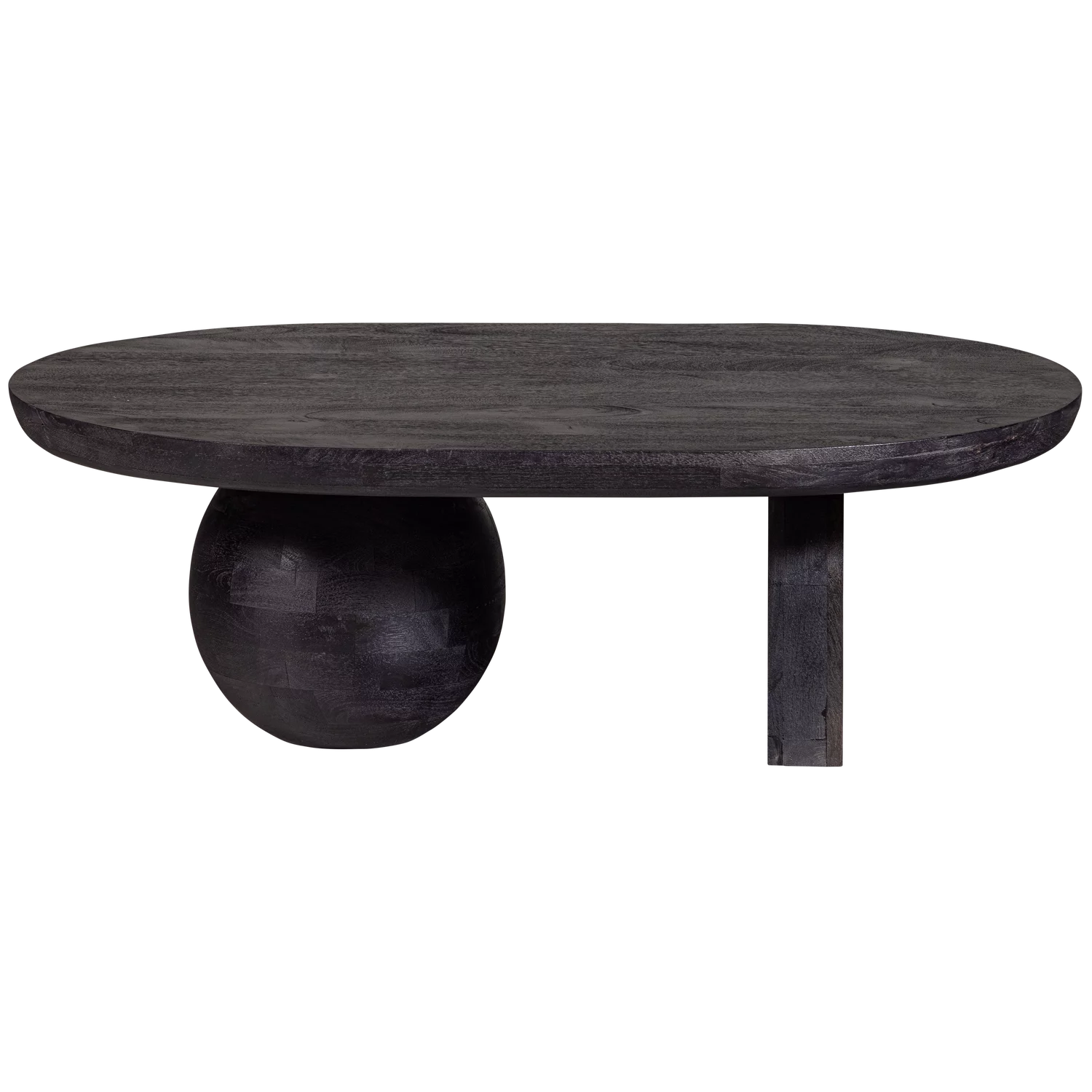 Steppe Salontafel Mangohout Zwart - Afbeelding 4