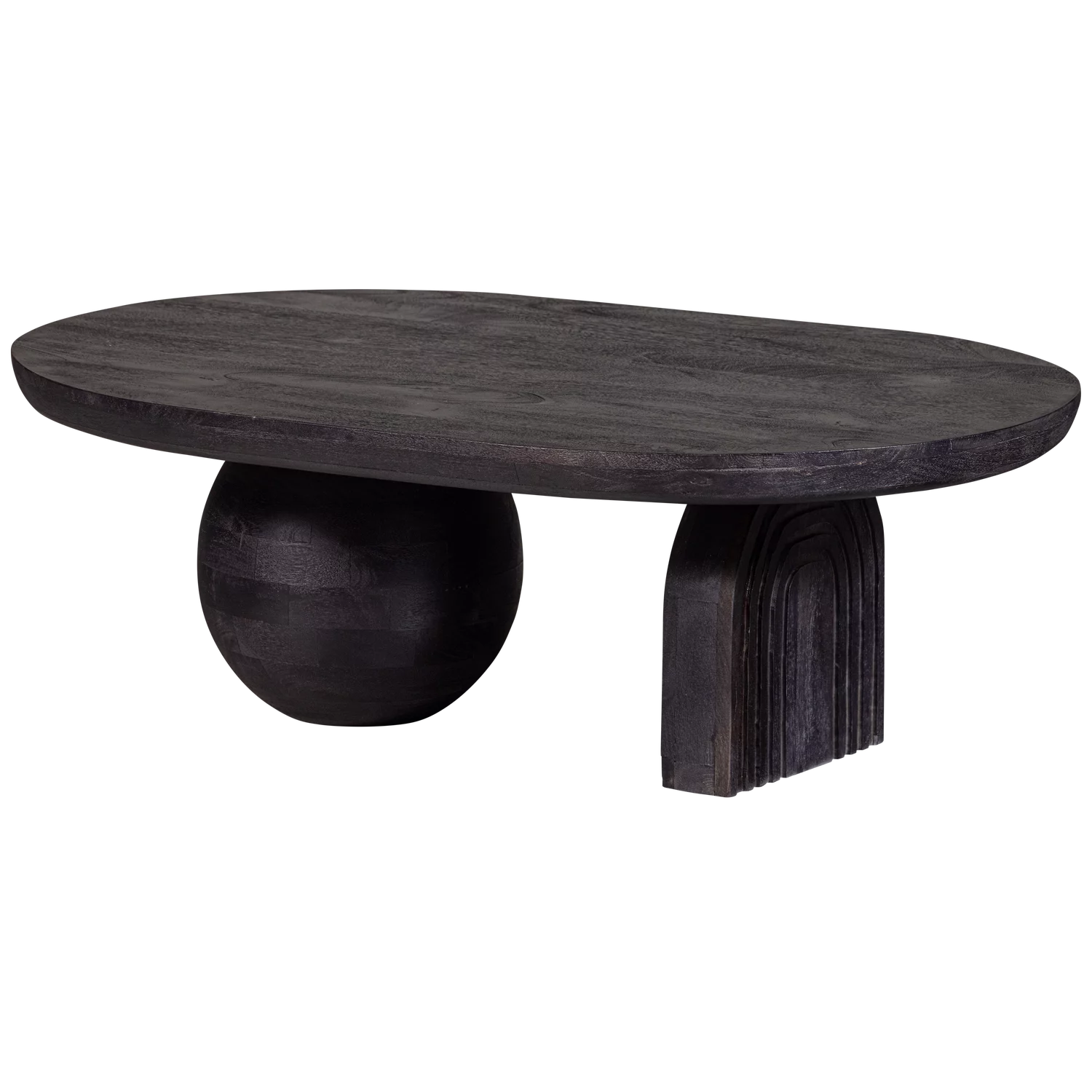 Steppe Salontafel Mangohout Zwart
