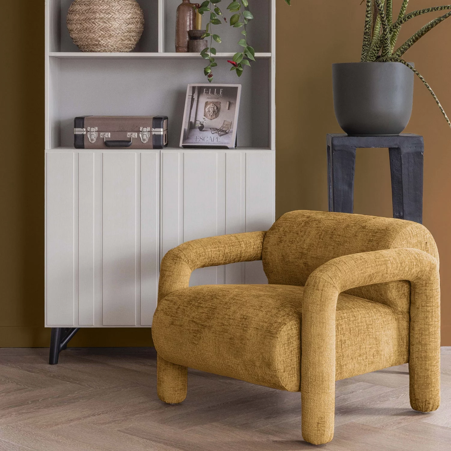 Fauteuil Lenny Structure Velvet - Afbeelding 2