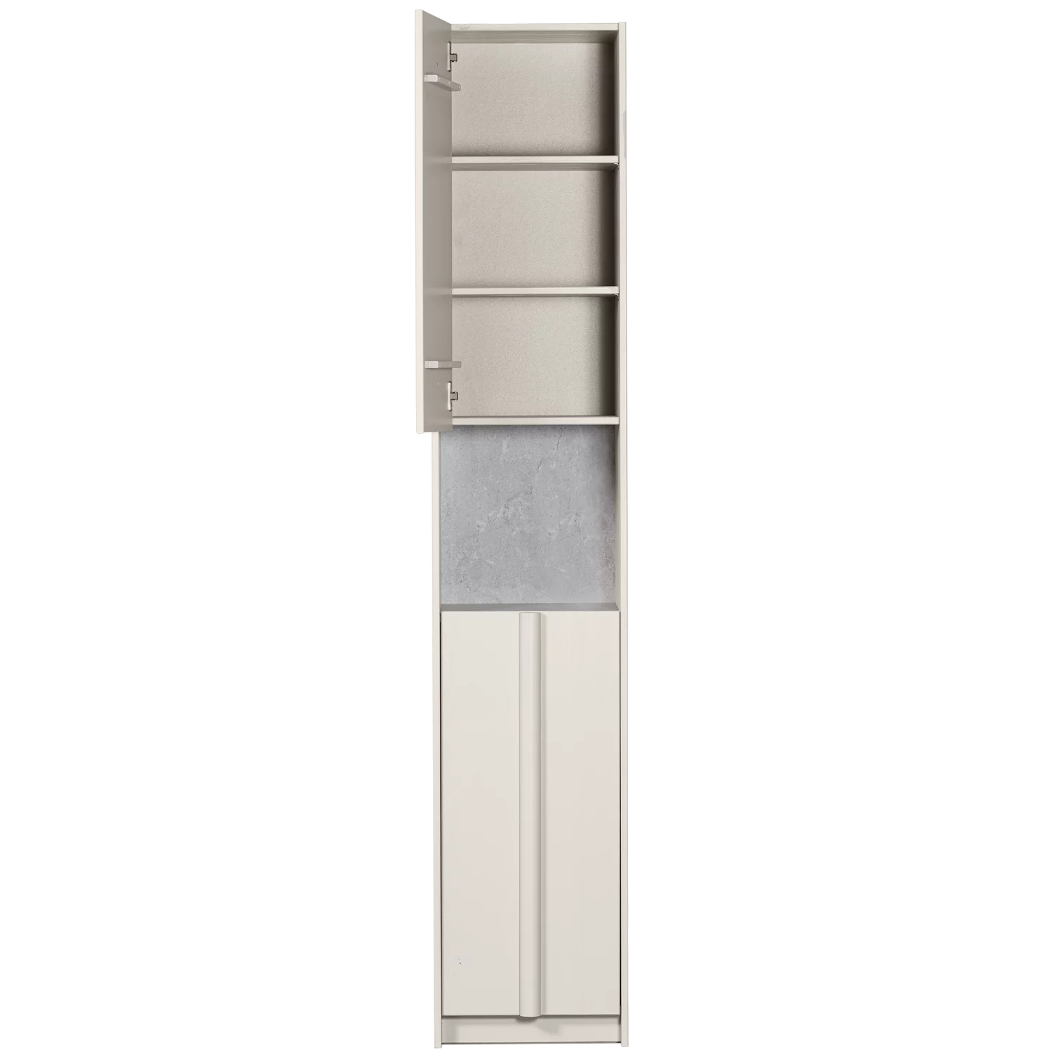 Basu Smalle Kast 40Cm Grenen Dust Incl. Concrete Decor [Fsc] - Afbeelding 4