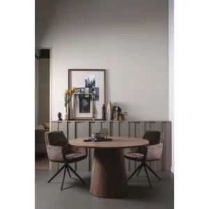 Alternative view of Maan Eettafel Rond Mdf Walnoot O120 Cm