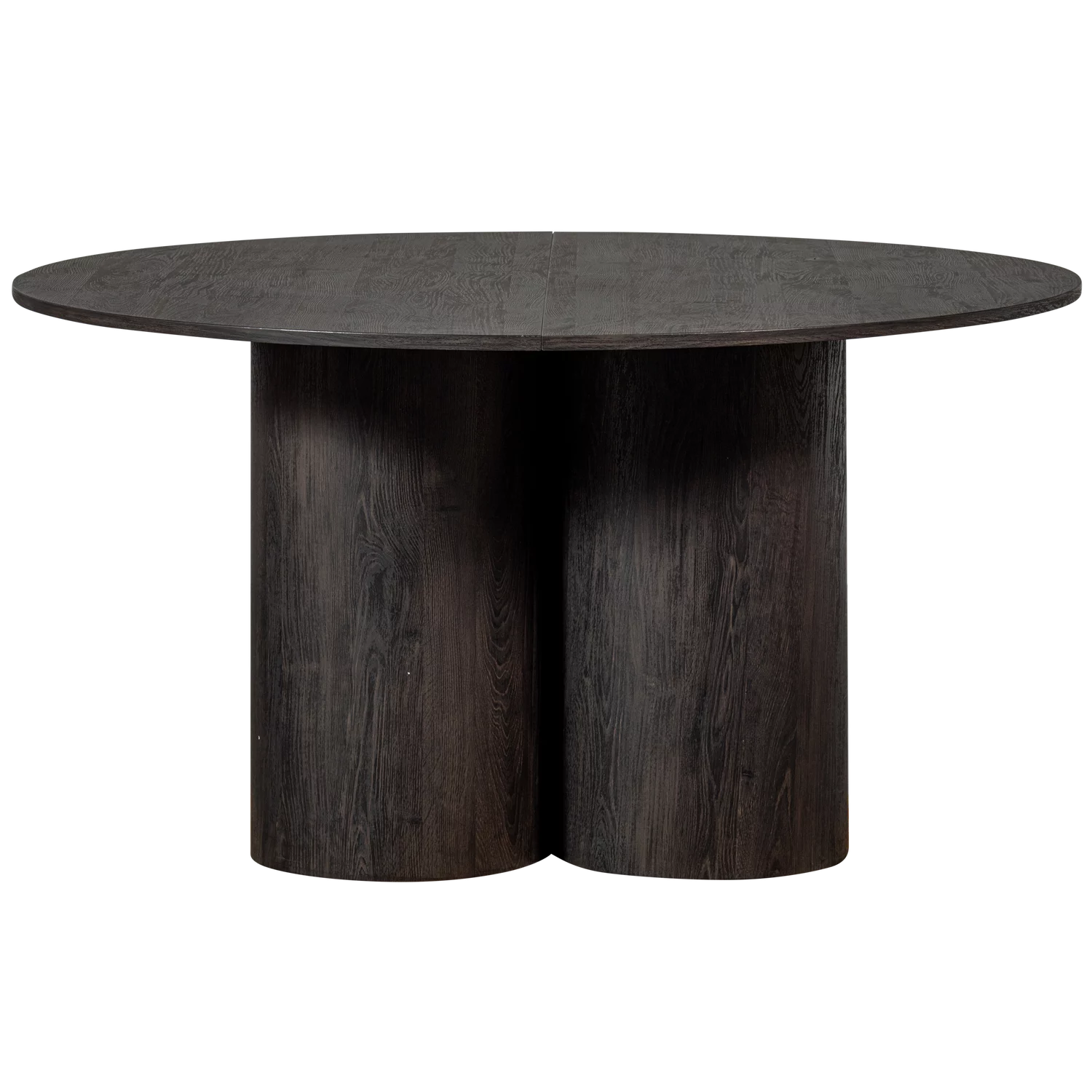 Oona Eettafel Rond Met 3-Poot Mdf Donkerbruin O140 Cm - Afbeelding 4