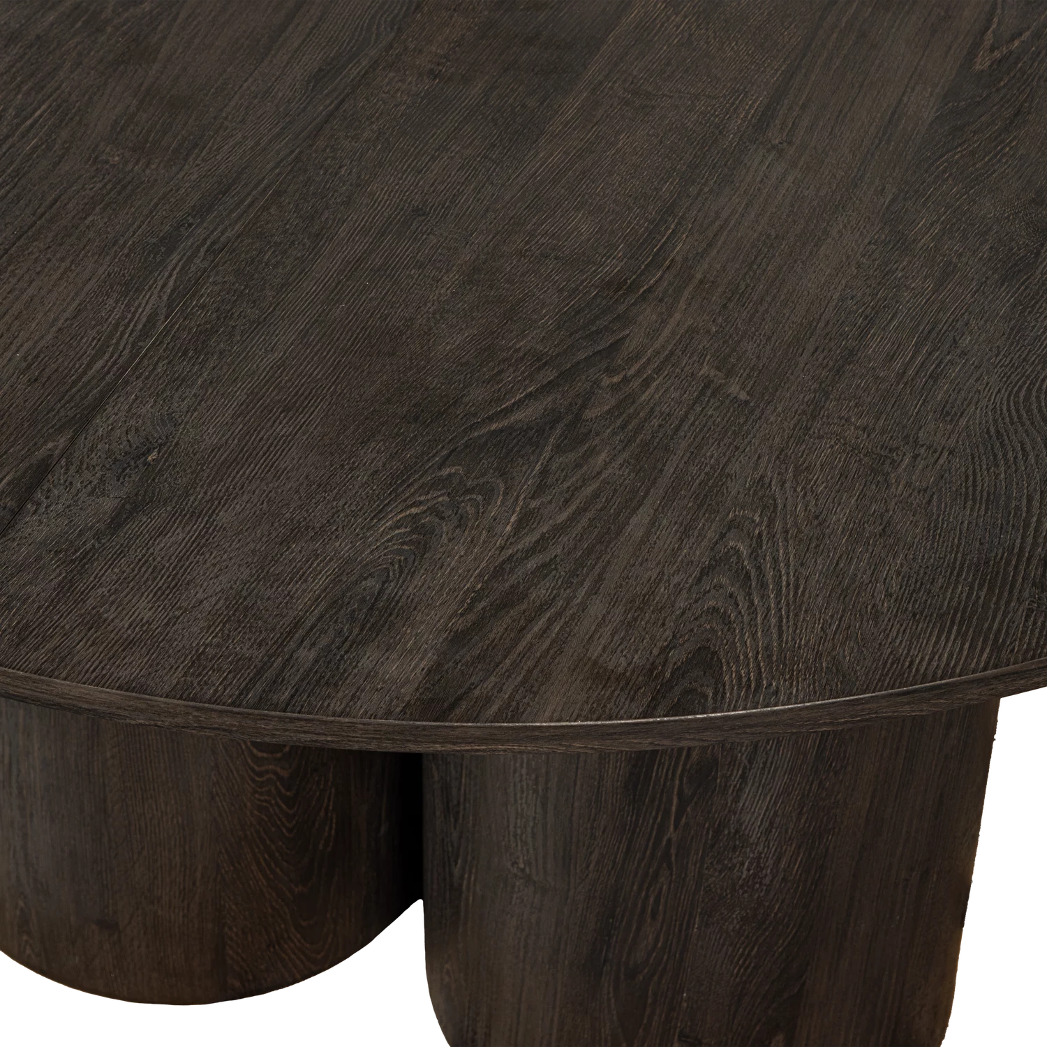 Oona Eettafel Rond Met 3-Poot Mdf Donkerbruin O140 Cm - Afbeelding 5