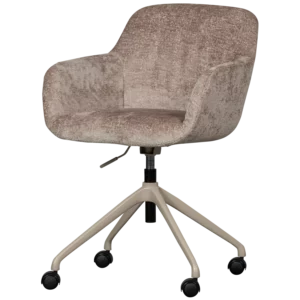 Morros Bureaustoel Chenille Taupe