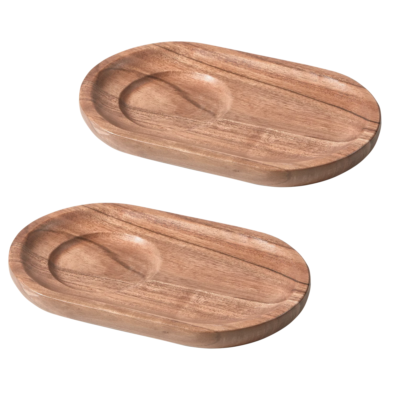 Josje Serveer Plateau Acaciahout Naturel - Set Van 2