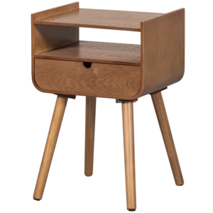 Nils Nachtkastje/Bijzettafel Hout Naturel [Fsc]