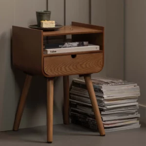 Alternative view of Nils Nachtkastje/Bijzettafel Hout Naturel [Fsc]