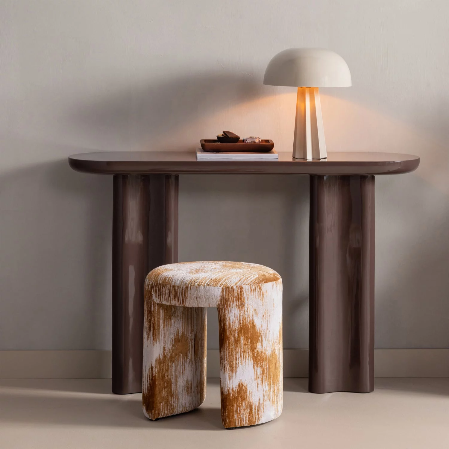 Virel Tafellamp Metaal Hoogglans Lichtgrijs - Afbeelding 2