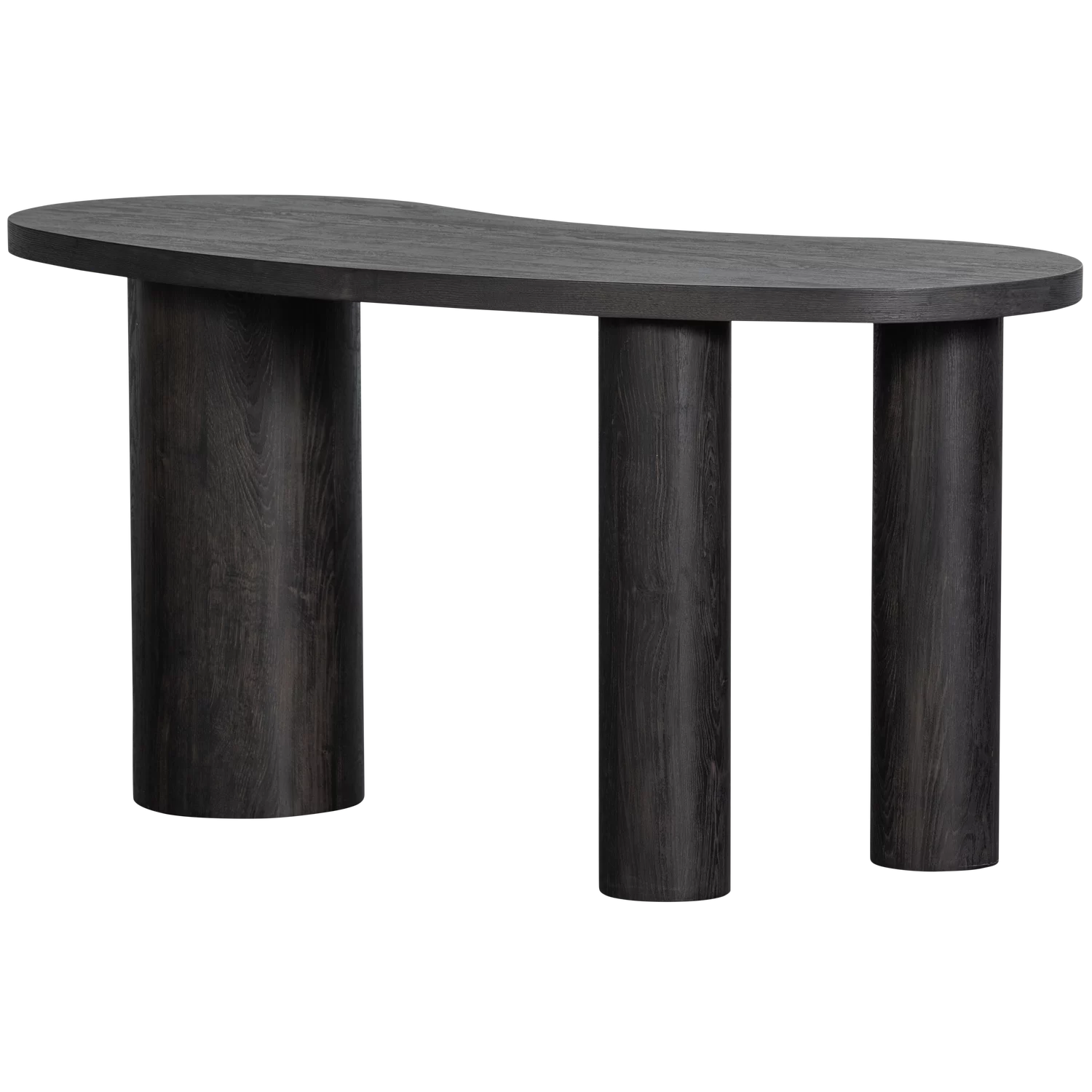 Maan Organisch Sidetable/Bureau Mdf Donkerbruin