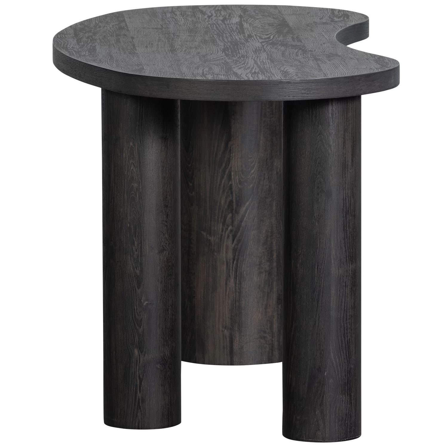 Maan Organisch Sidetable/Bureau Mdf Donkerbruin - Afbeelding 5