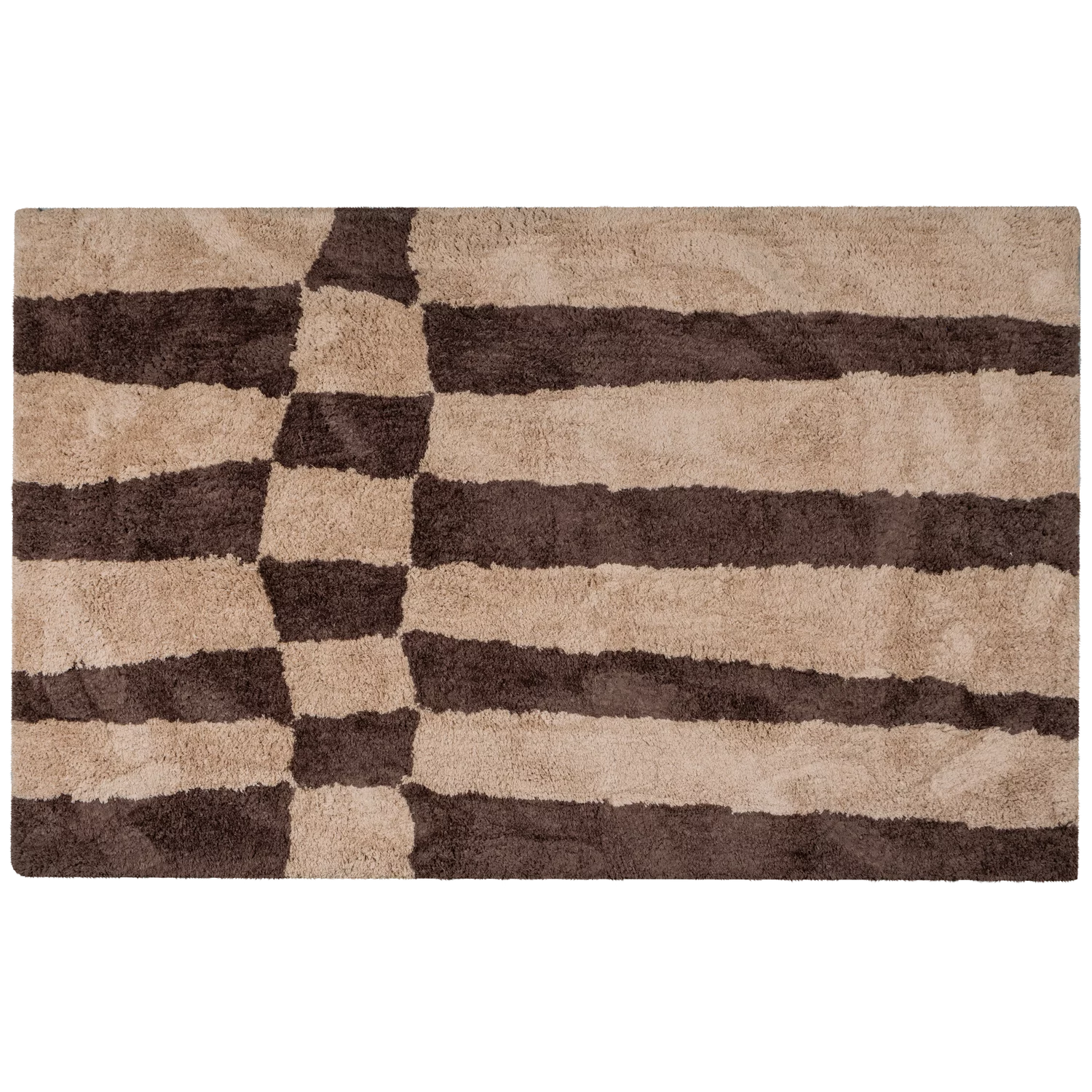 Fafa Vloerkleed Grafisch Dessin Naturel/Bruin 200X300 Cm