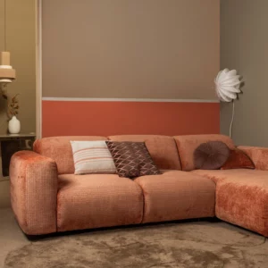 Alternative view of Aziz Kussens Velvet Bruin/Naturel - Set Van 3